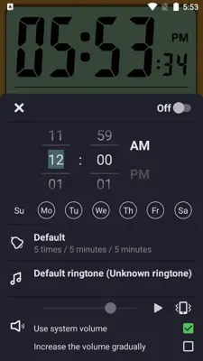 Digital Alarm Clock android App screenshot 2